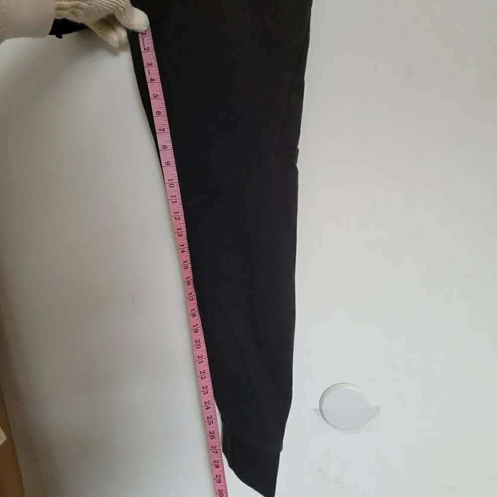 Champion Black Drawstring Elastic Waist Pull On Long Sweatpants Joggers Sz Small